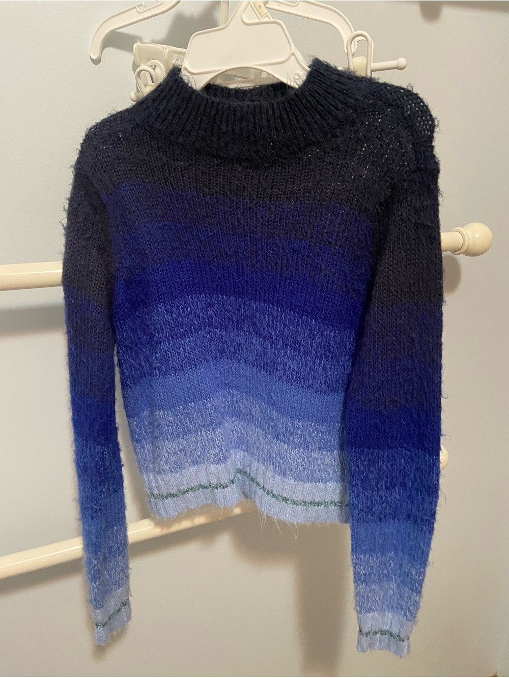 American Eagle Outfitters Girls Blue Ombre Turtleneck Sweater